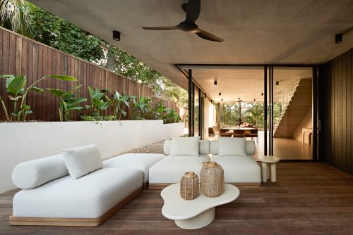 Stylish outdoor seating