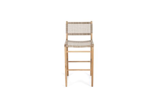 Washed grey bar stool