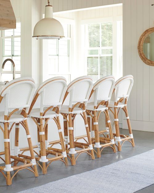White Counter Stool