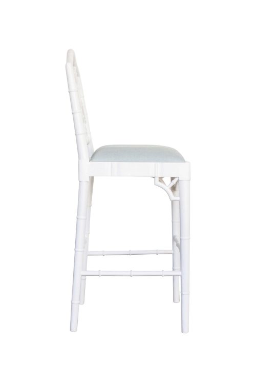 White counter stool