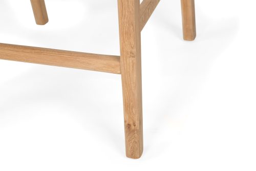 White leather kitchen stool