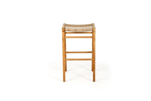 Woven bar stool