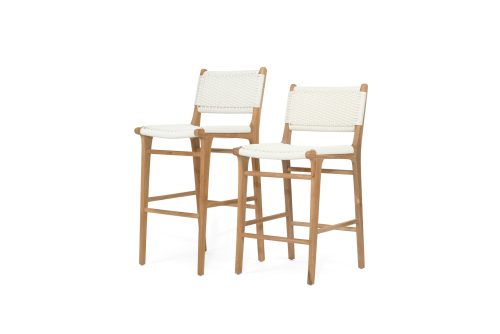 Woven bar stool