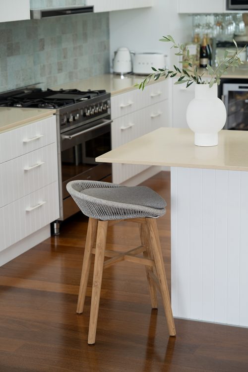 Woven counter stool