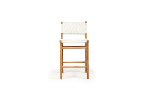 Zen Counter Stool – White (Close Weave)