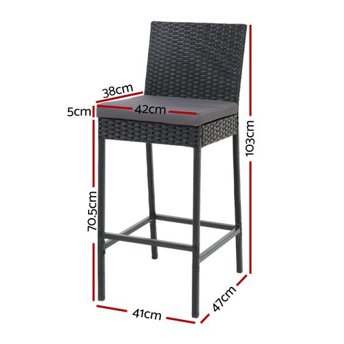 2-piece bar stool set