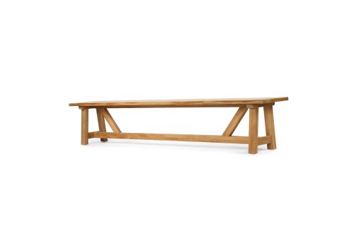 2.6m wooden bench