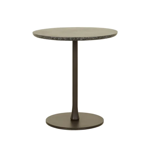 Aperto Pillar Tall Side Table - Coal Speckle
