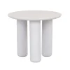 Artie Outdoor Pillar Side Table - White Speckle