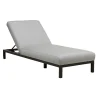 Aruba Rounded Sunbed - Lead