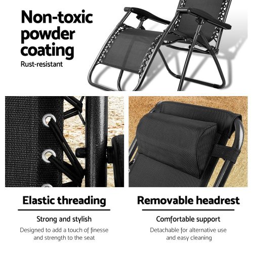 Black zero gravity chair
