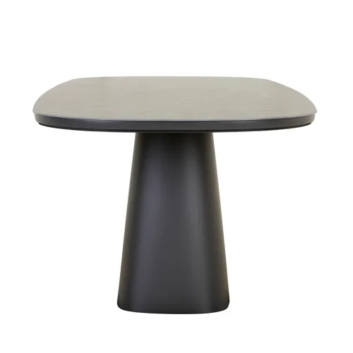 Charcoal stone dining table