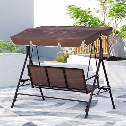 Cup holder swing chair
