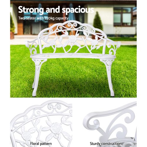 Decorative garden bench