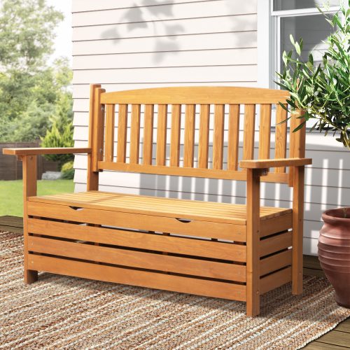 Durable wooden bench