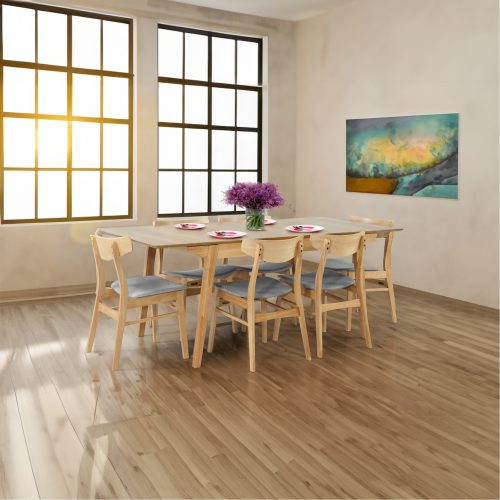Fabric seat dining chairs