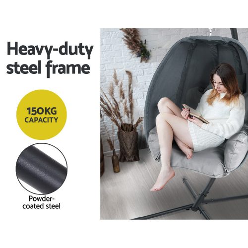 Foldable egg chair