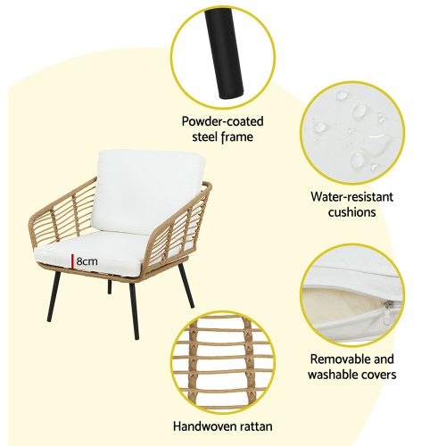 Garden rattan furniture