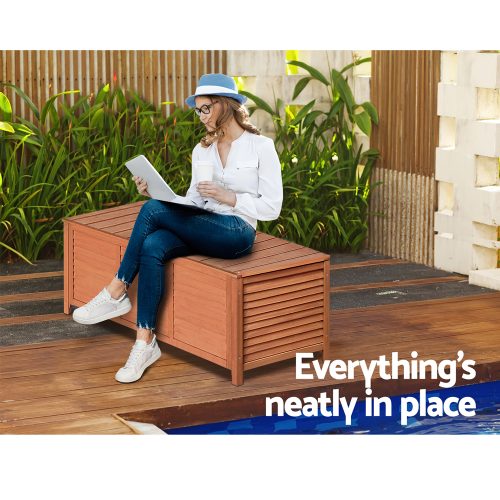 Garden storage seat