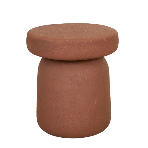 Granada Button Side Table - Brique