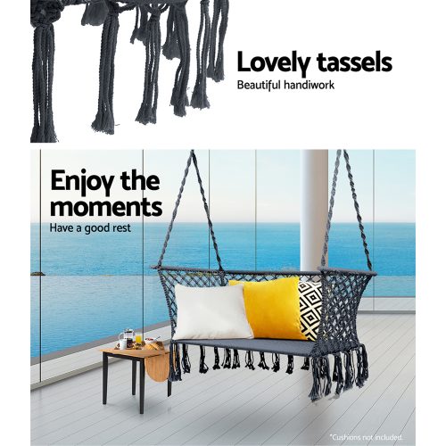 Grey hammock swing