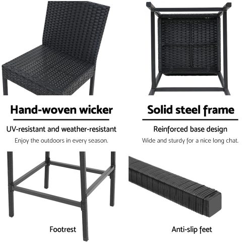 High-back outdoor chairs