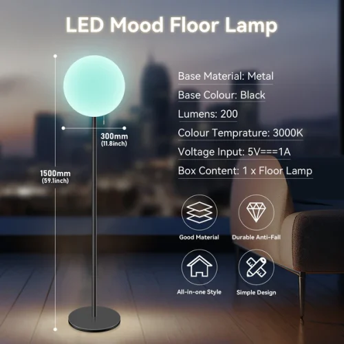 LED mood floor light