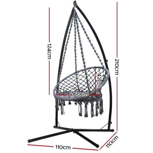 Macrame swing chair