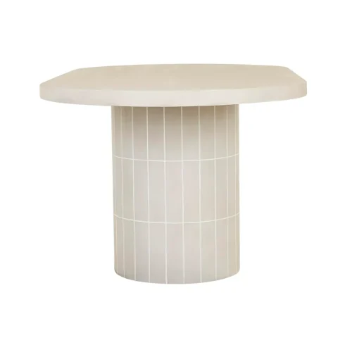 Matt pearl white table