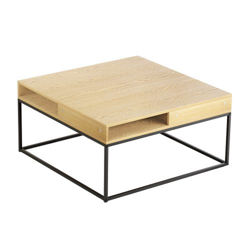 Metal frame coffee table