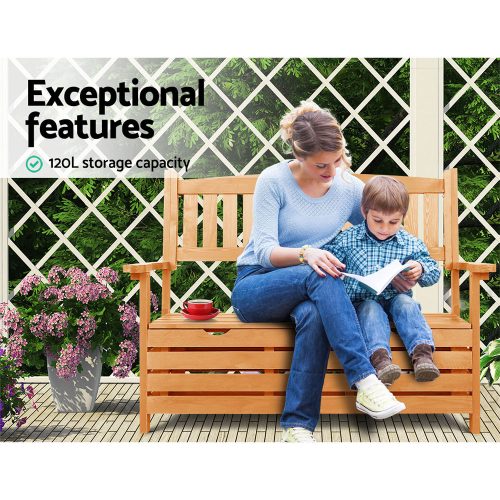 Outdoor furniture with storage