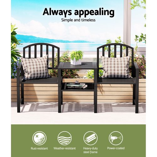 Outdoor loveseat set