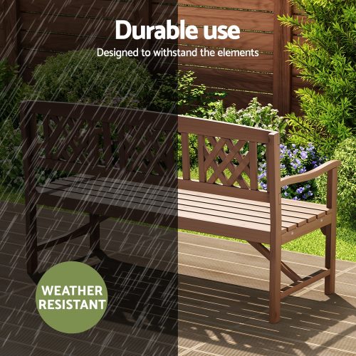 Outdoor seating bench