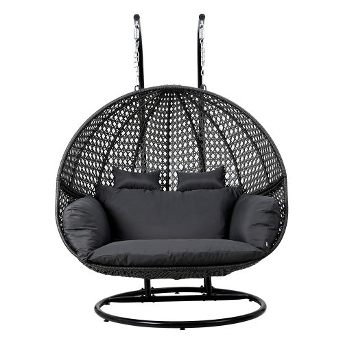 Outdoor wicker swing