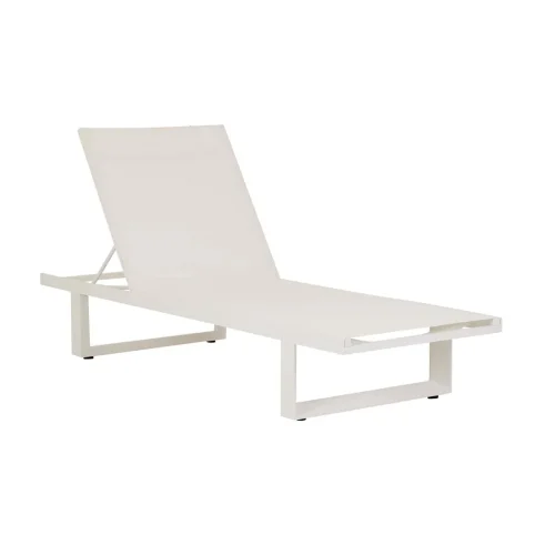 Pier Sleigh Sunbed - White - White