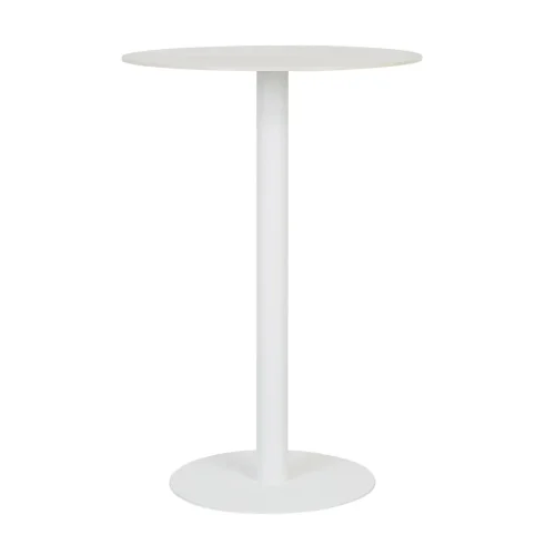 Portsea Cruise Round Bar Table - White Stone - White
