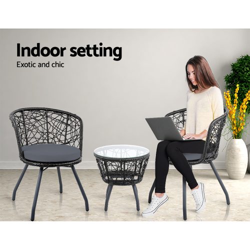 Rattan table and chairs