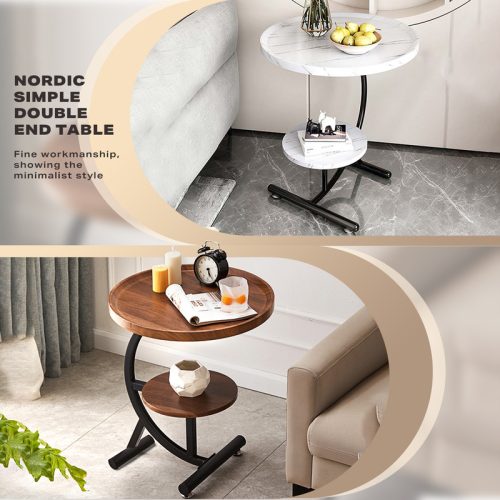 Round side table