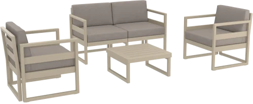 Siesta Mykonos Lounge Sets silver grey