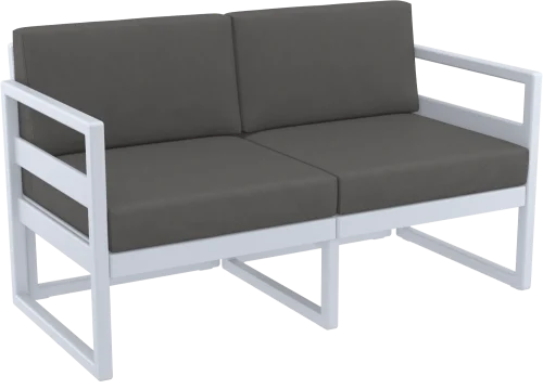 Siesta Mykonos Lounge Sofa silver dark