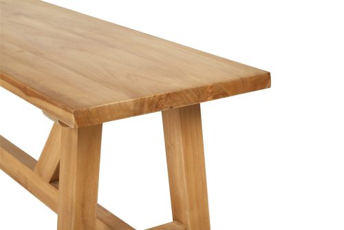 Solid wood bench seat