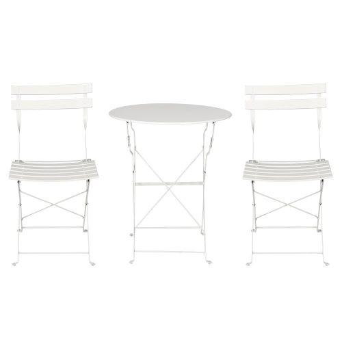 Steel patio table and chairs