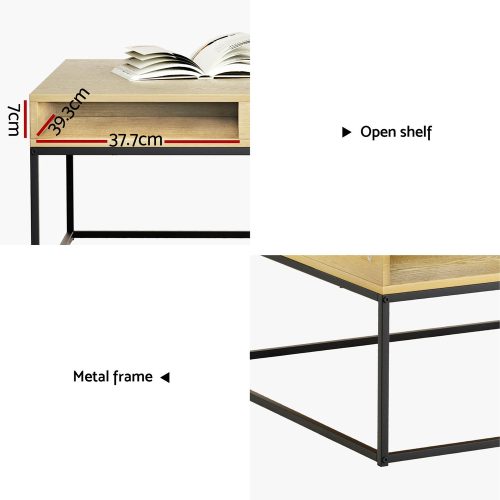 Storage shelf coffee table
