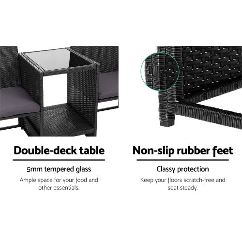 Stylish outdoor seating