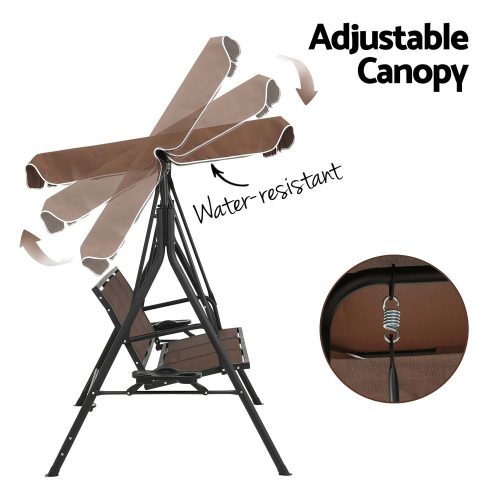 Swing bench with canopy