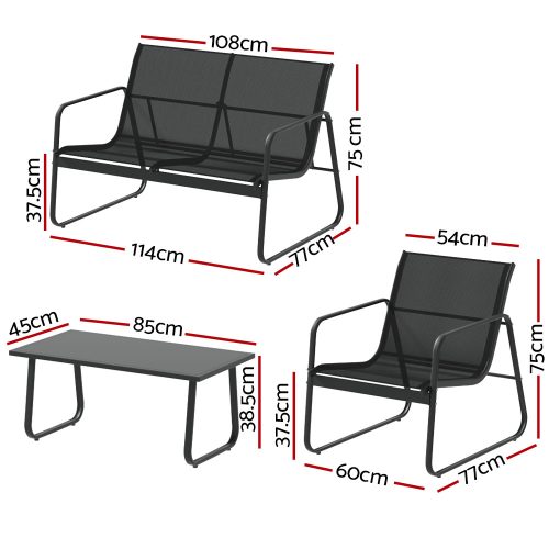 Textilene lounge furniture