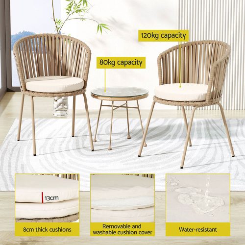 Weather-resistant bistro set