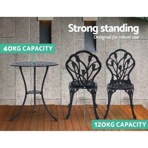 Weather-resistant table and chairs