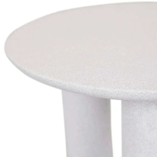 White Speckle Side Table
