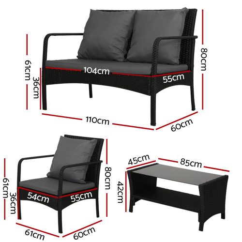 Wicker patio furniture